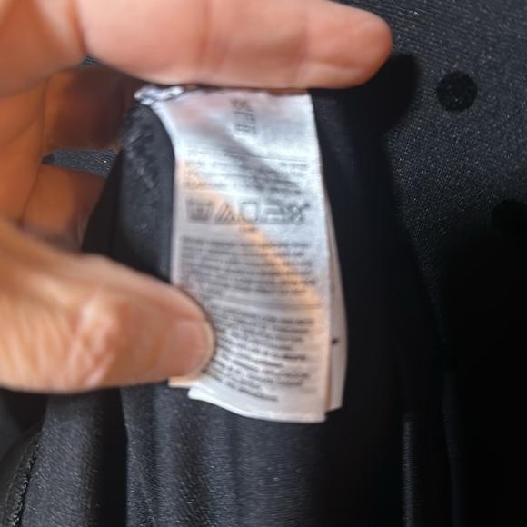 Old Navy Black Sheath Dress W/Flutter 3/4 Sleeve XXL Black On Black Dot Design - Picture 12 of 12